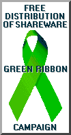 Supports the Free Distribution of Shareware Gree Ribbon Campaign